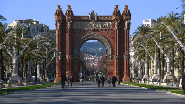El arco del triunfo de Barcelona